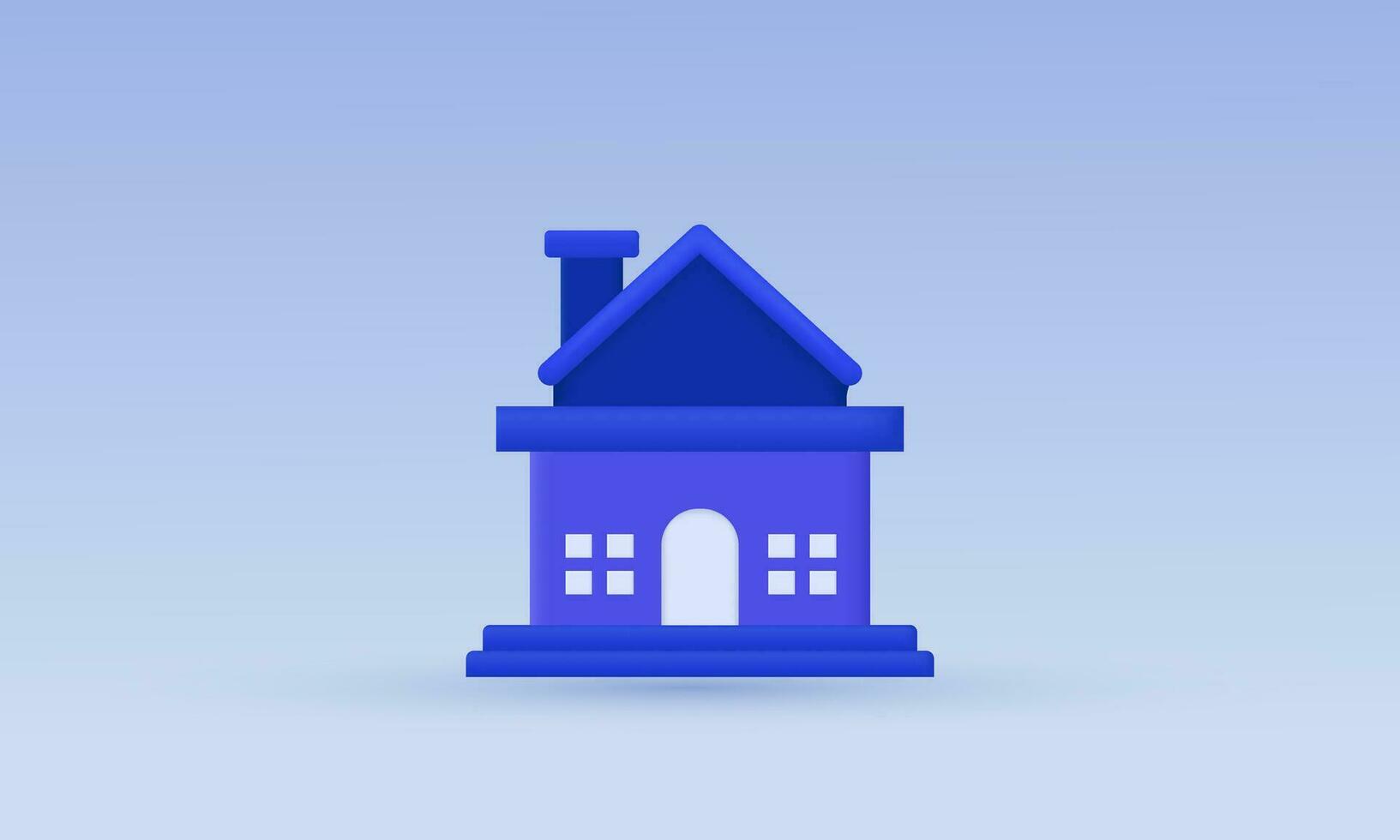unique vector 3d home modern icon trendy symbols isolated on background
