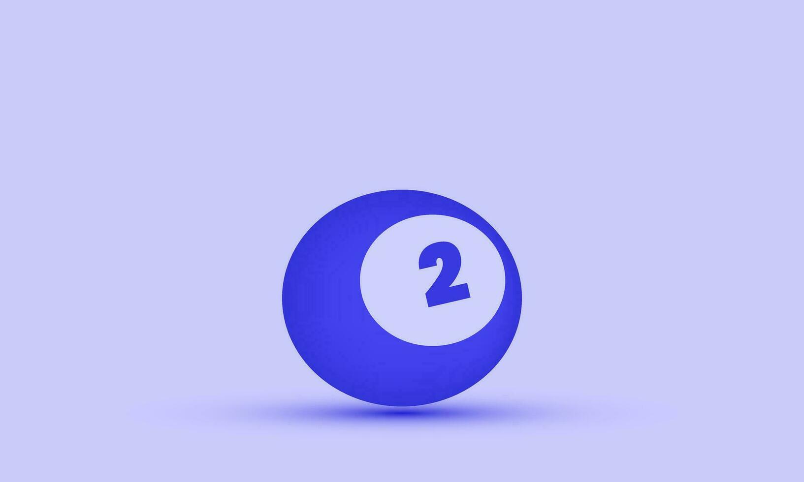 illustration 3d snooker ball icon modern  trendy symbols isolated on background vector