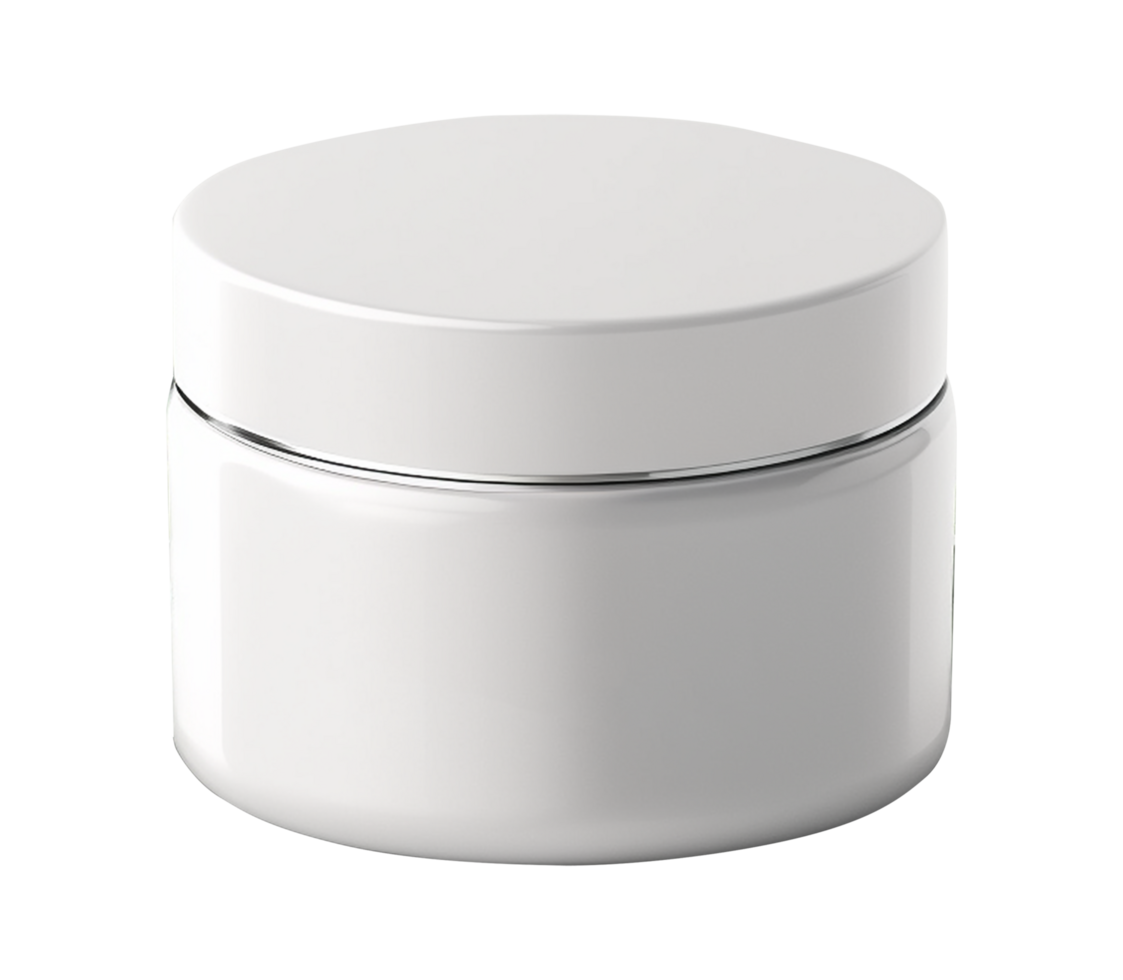 beauty cream container display, generative ai png