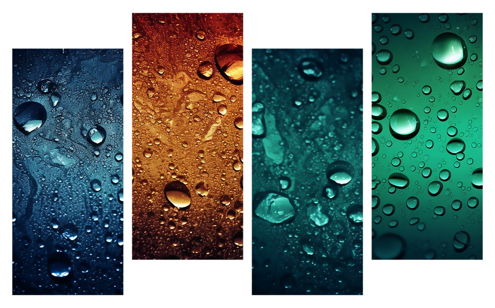 set of water bubble texture background, generative ai png