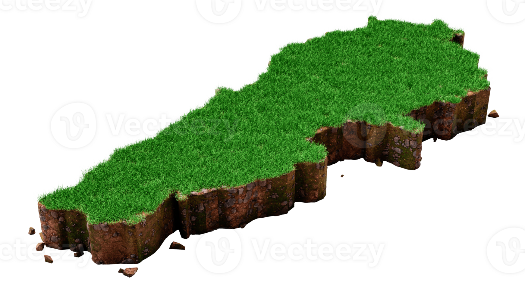 Lebanon country Grass and ground texture map 3d illustration png