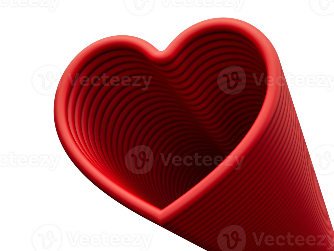 Heart linear icon Hearts Abstract 3d illustration png