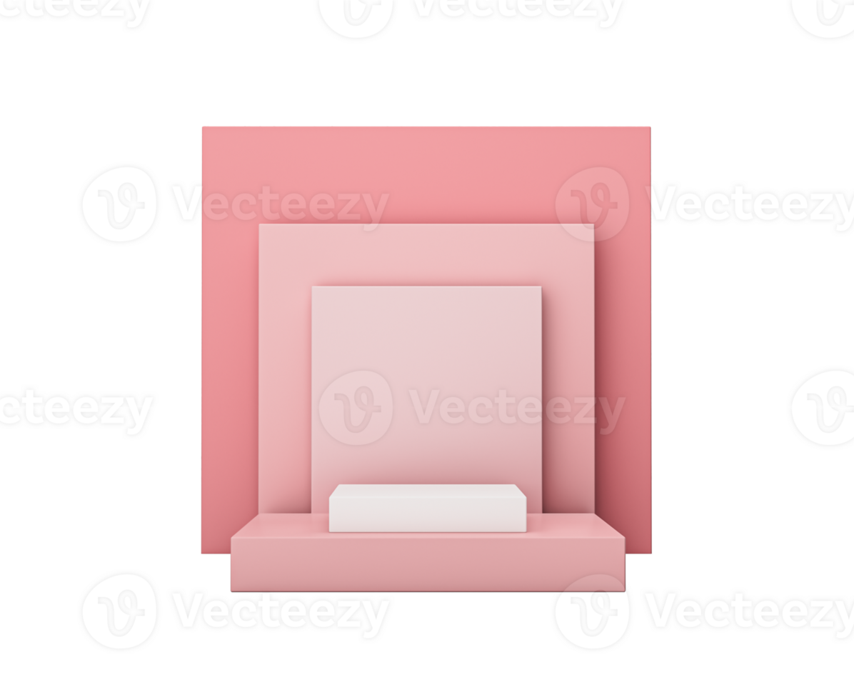 minimo rosa palcoscenico scena, minimo 3d interpretazione astratto per Prodotto rosa pastello. palcoscenico 3d per Prodotto nel fondale studio png