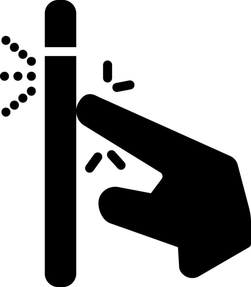 solid icon for touch lights vector