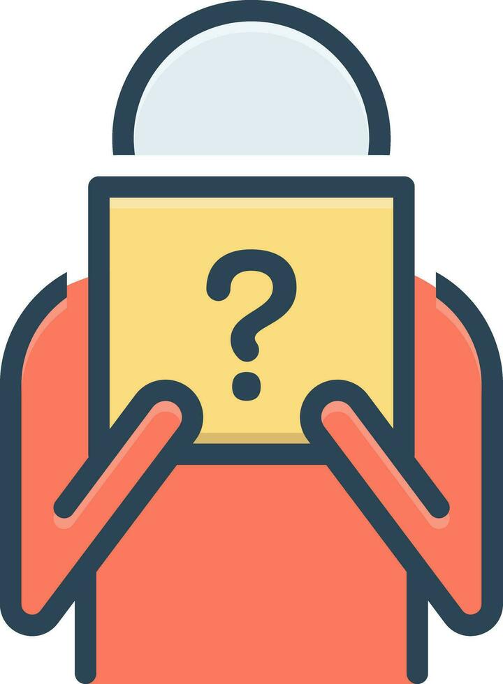 color icon for unknown vector