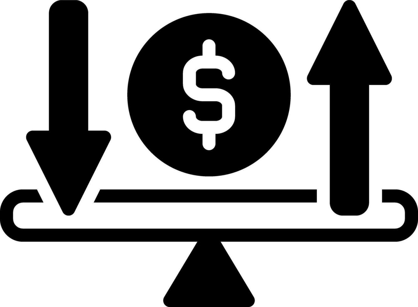 solid icon for economic vector