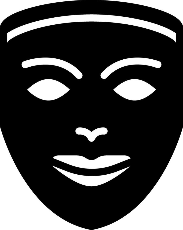 solid icon for mask vector