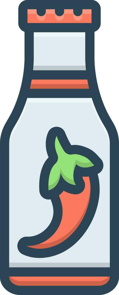 color icon for sauce vector