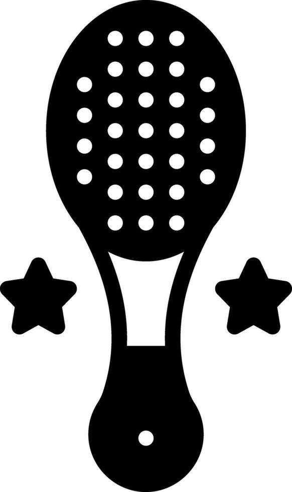 solid icon for baby brush vector