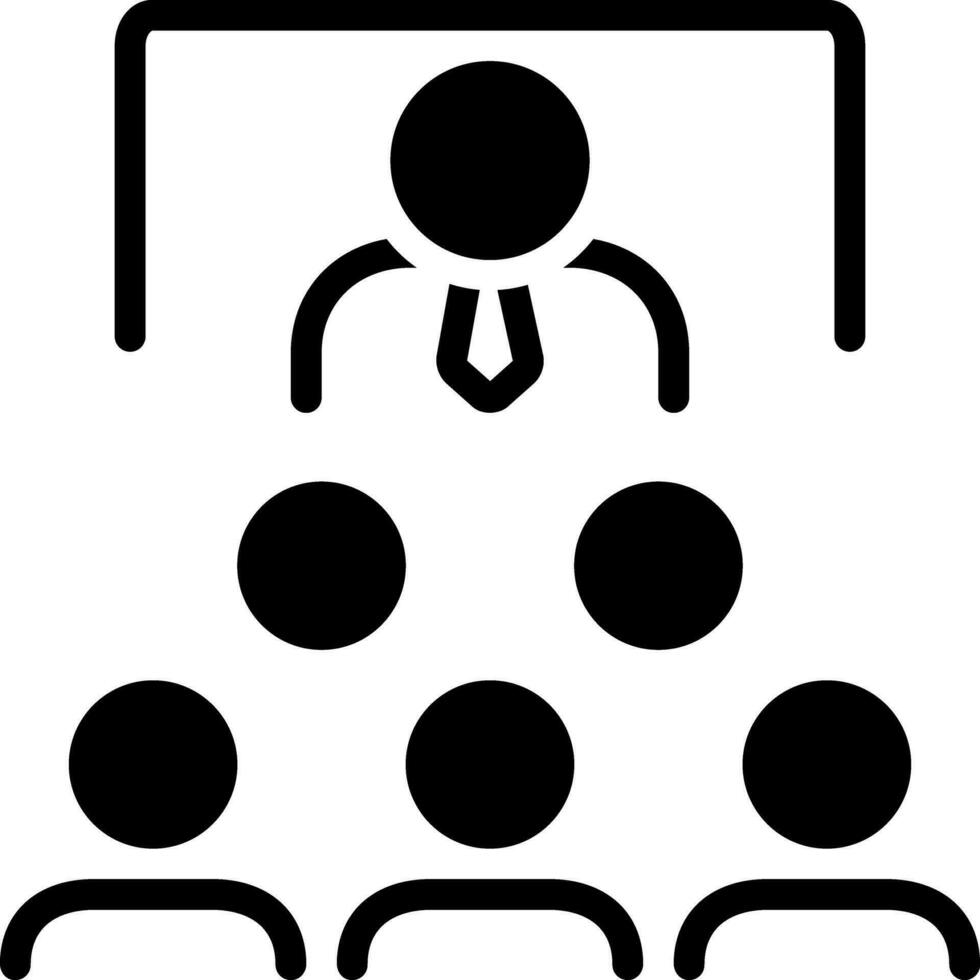 solid icon for teaching vector