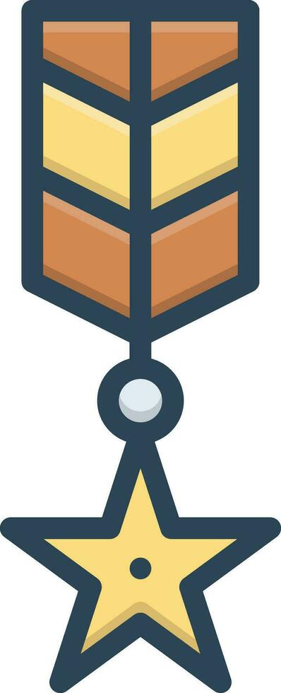 color icon for veteran vector