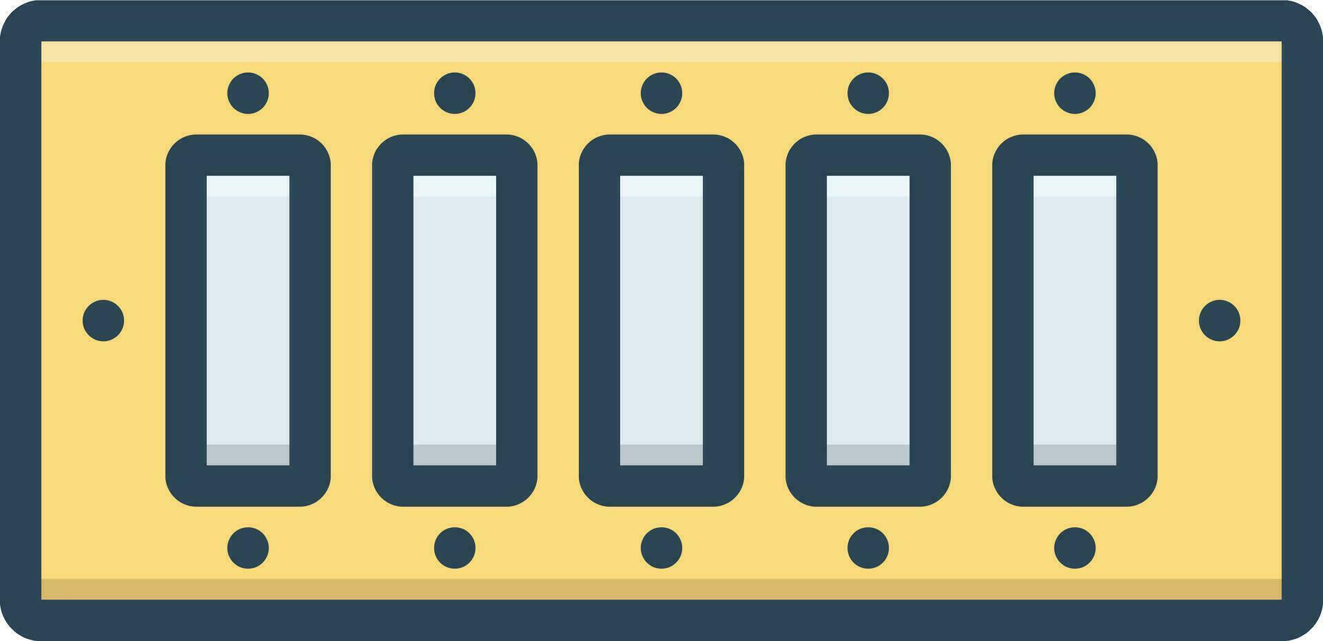 color icon for switch boxes vector