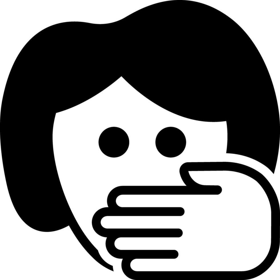 solid icon for abuse vector