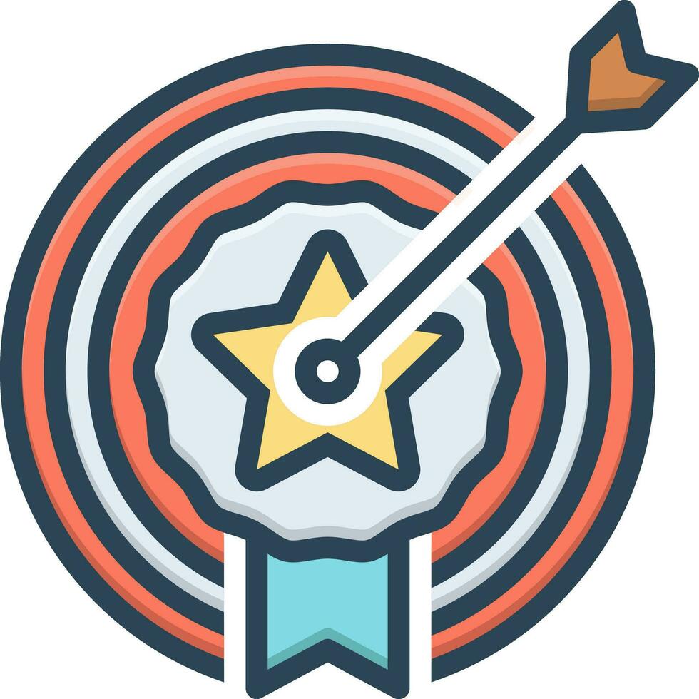 solid icon for achievement vector