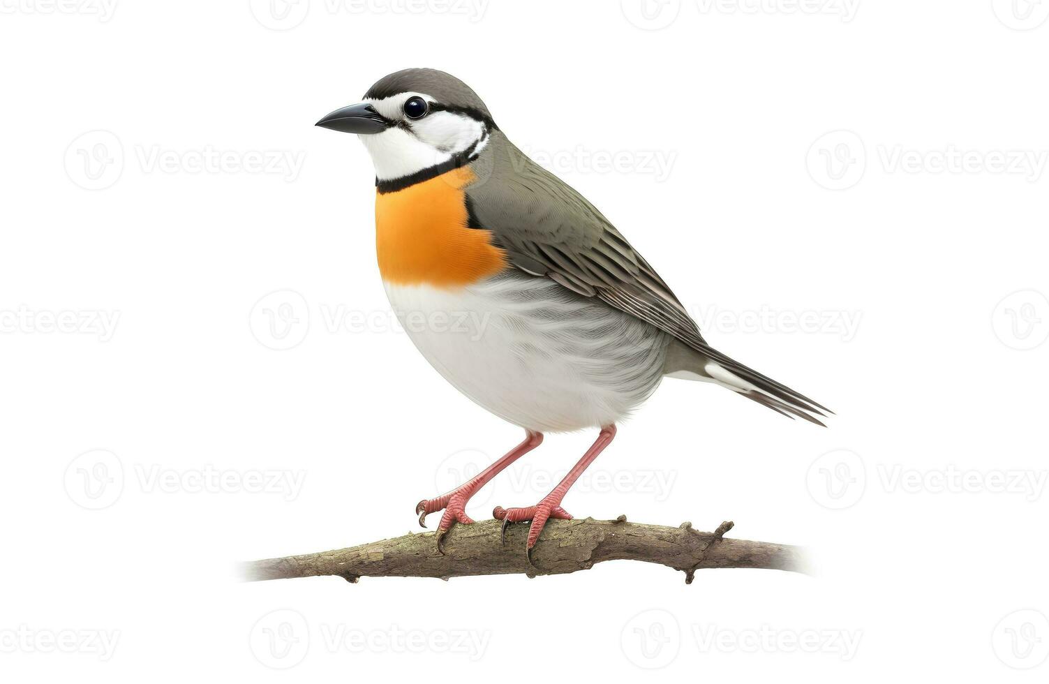 Bird Clipping path on white Isolated background photo