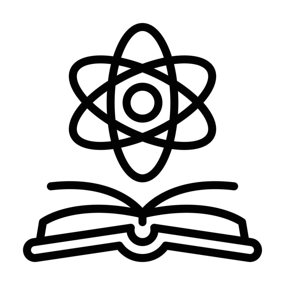 Science line icon vector