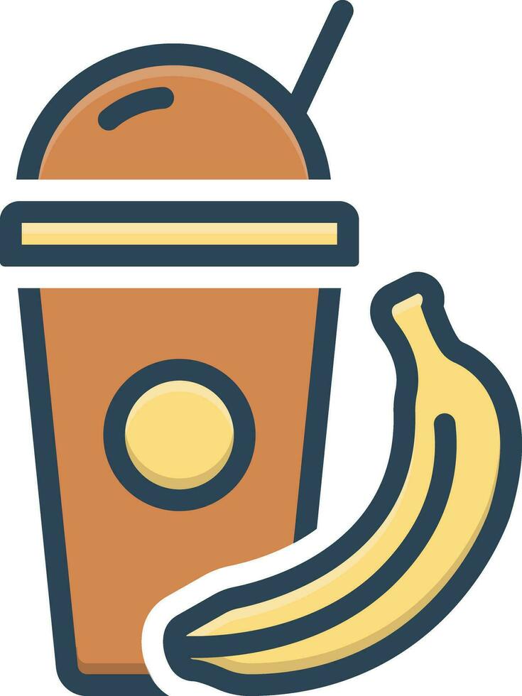 color icon for shake vector