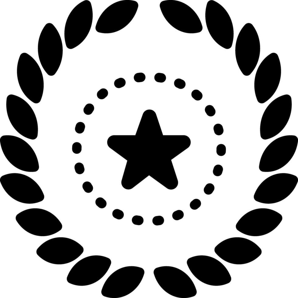 solid icon for wreath vector