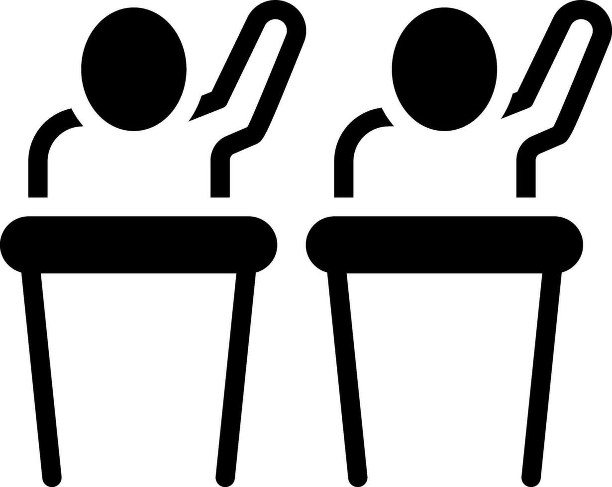 solid icon for participation vector