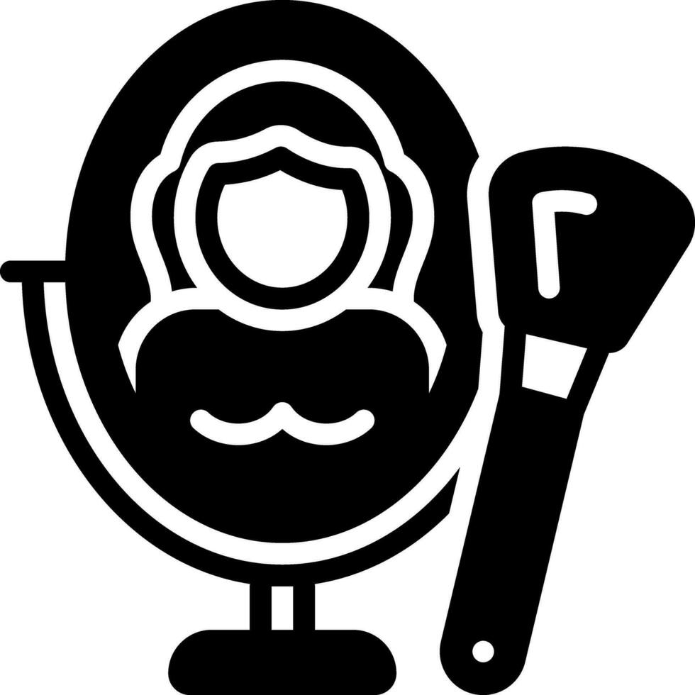 solid icon for beauty vector
