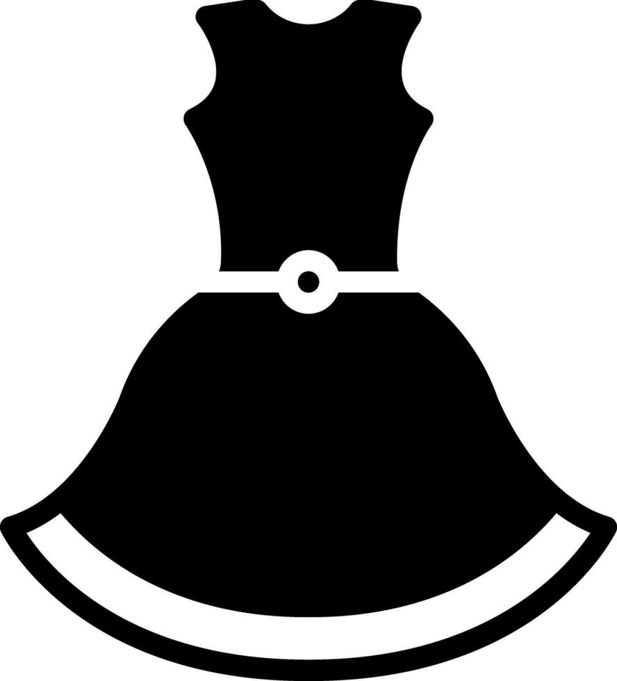 solid icon for dress formal vector