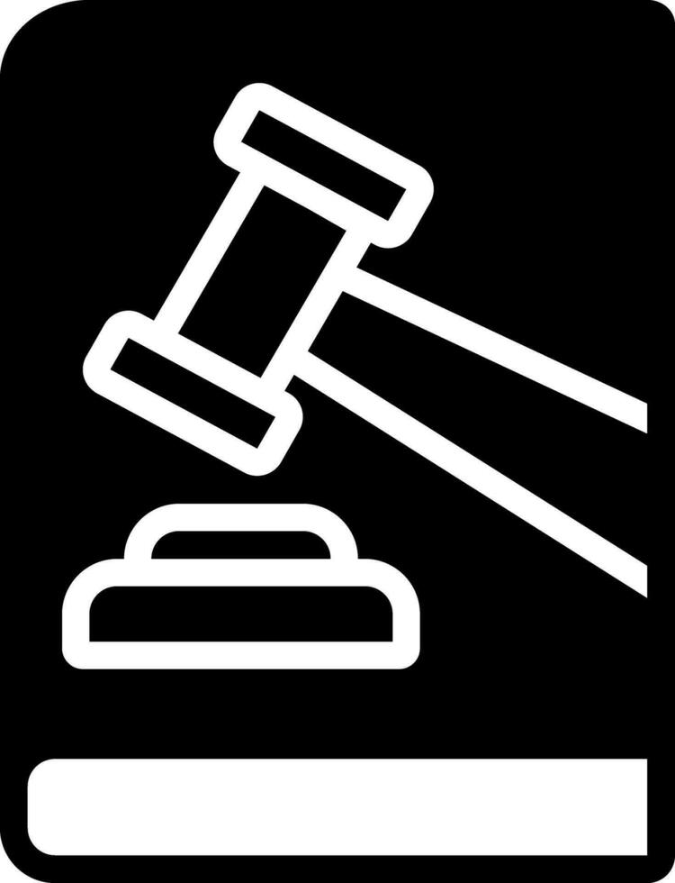 solid icon for law vector