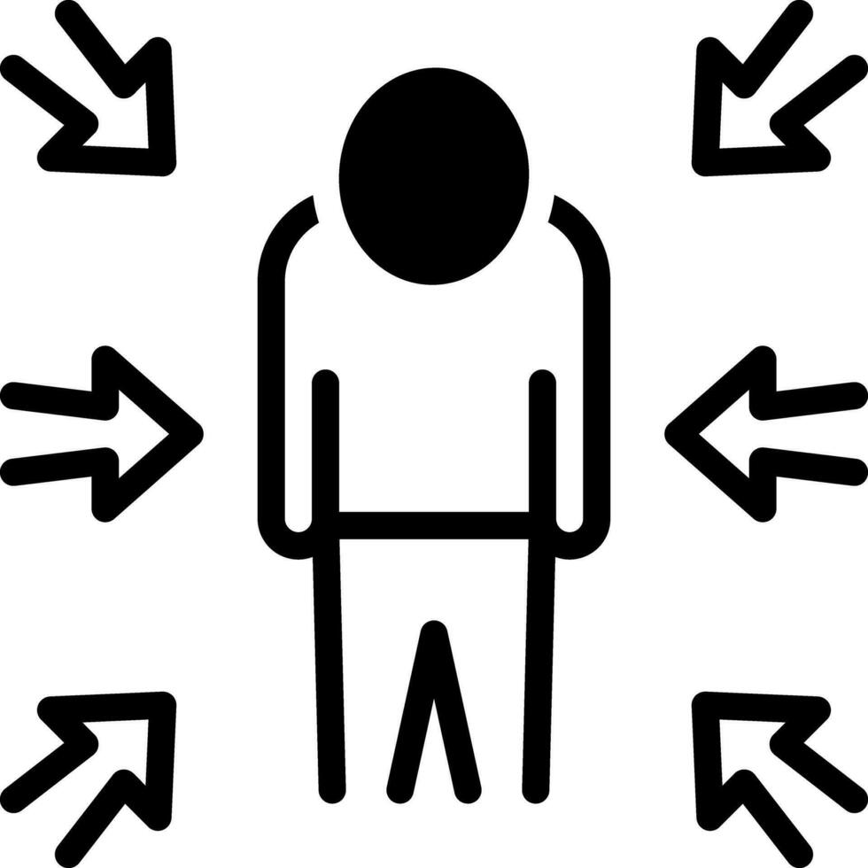 solid icon for scandal vector
