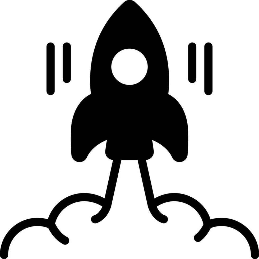 solid icon for launch vector