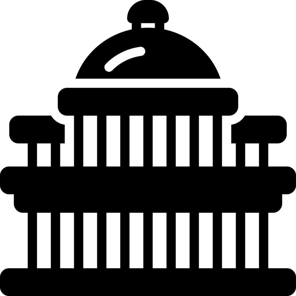 solid icon for capital vector