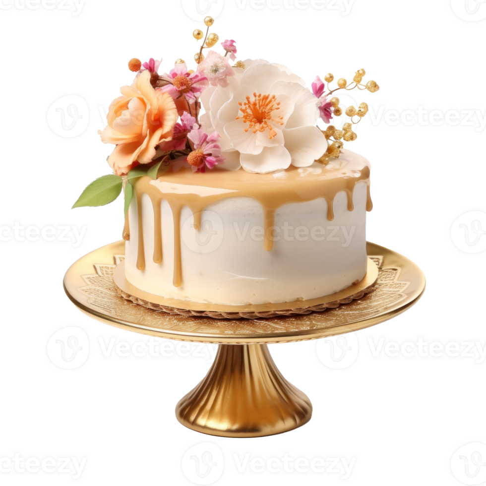 Elegant cake isolated png