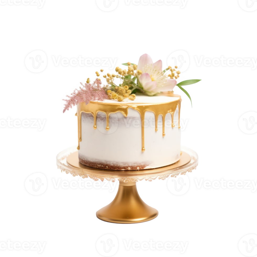 Elegant cake isolated png