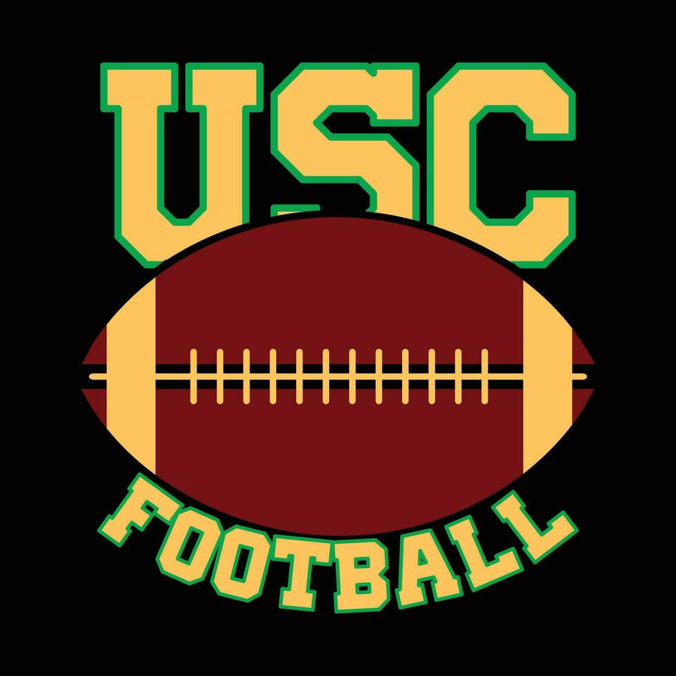 USC fútbol americano camiseta diseños vector