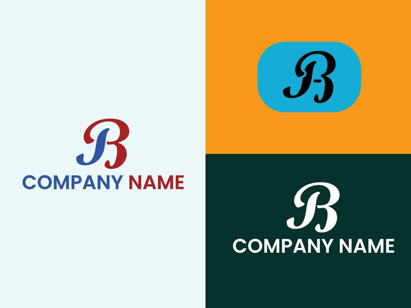 ab modern uniqe letter logo vector template