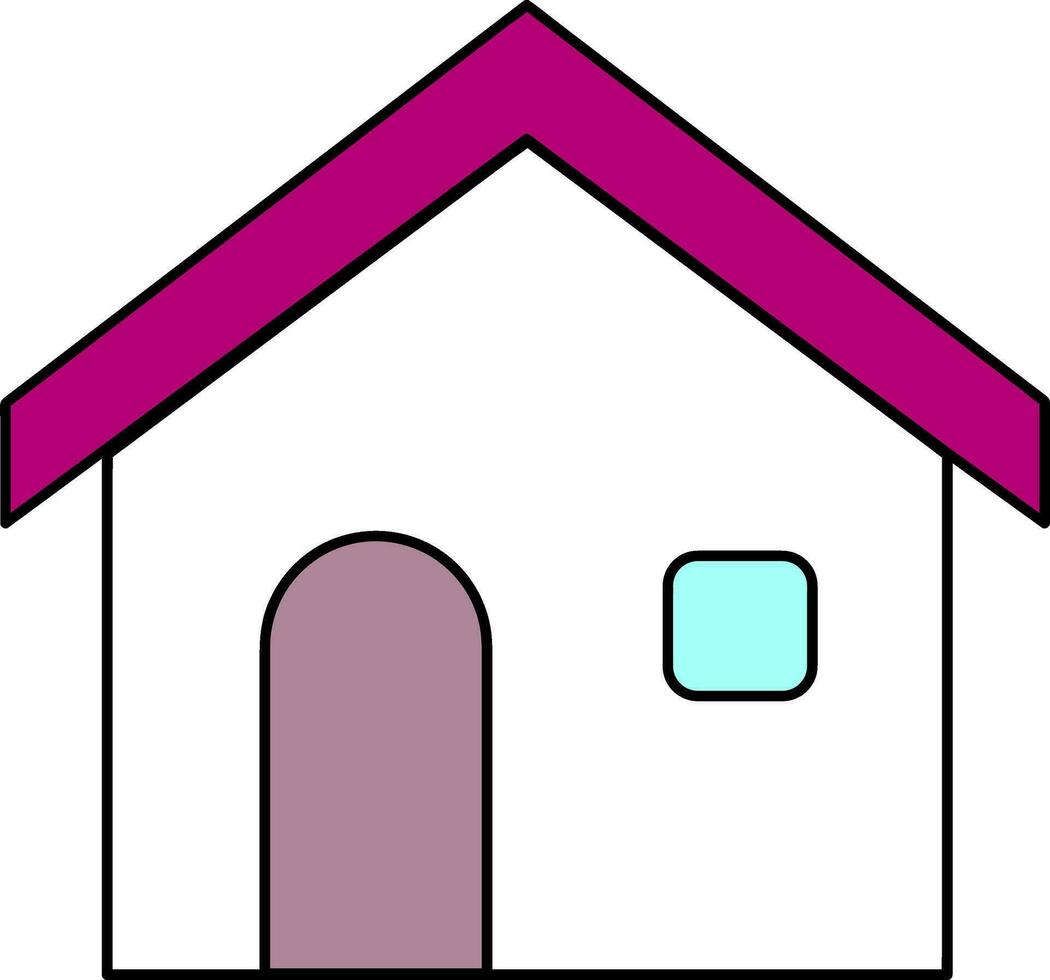 Buildings and modern city houses vector icons