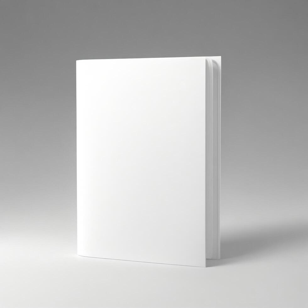 Front View of Book on a Clean Background by photo