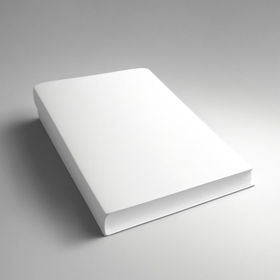 Front View of Book on a Clean Background by photo