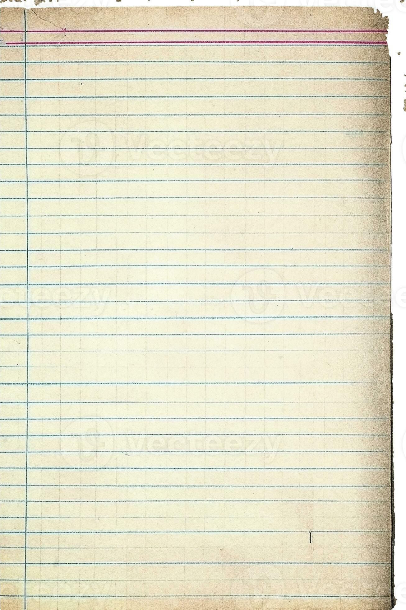 Vintage Notebook Pages Paper Archive High Resolution JPGs Nostalgic and