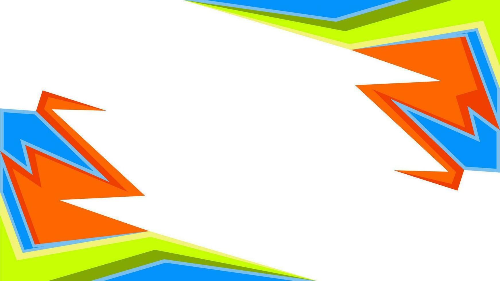 Abstract background design with sharp and colorful shapes vector