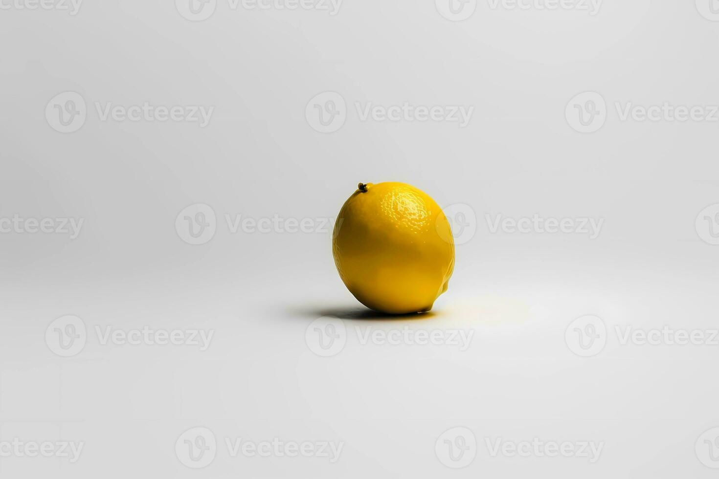 yellow ripe lemon isolated on a white background. photo