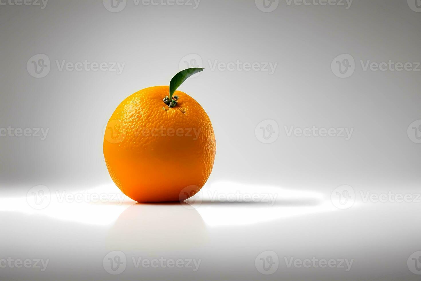Naranja aislada sobre un fondo blanco. foto