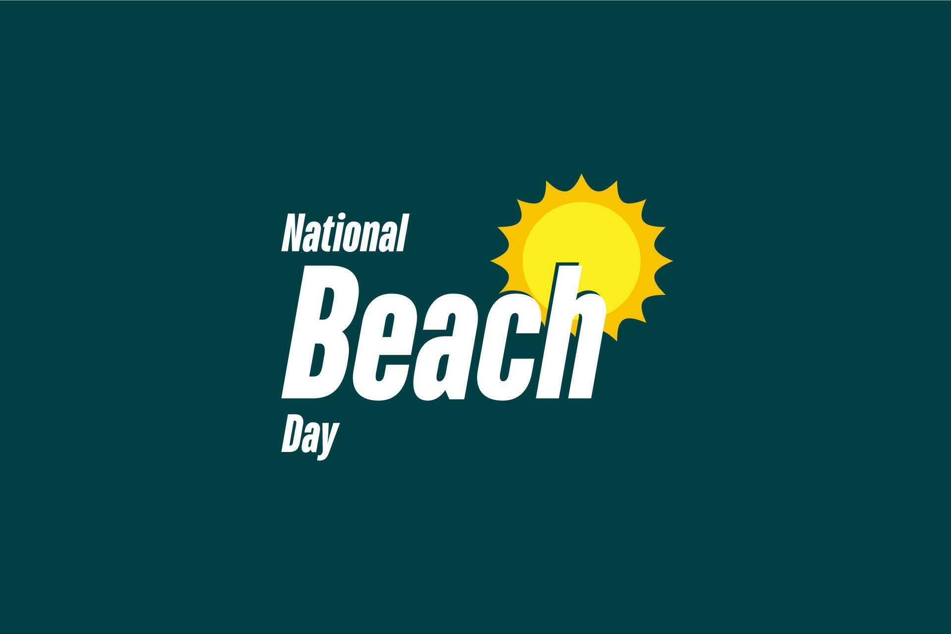 national beach day background template Holiday concept 26542792 Vector
