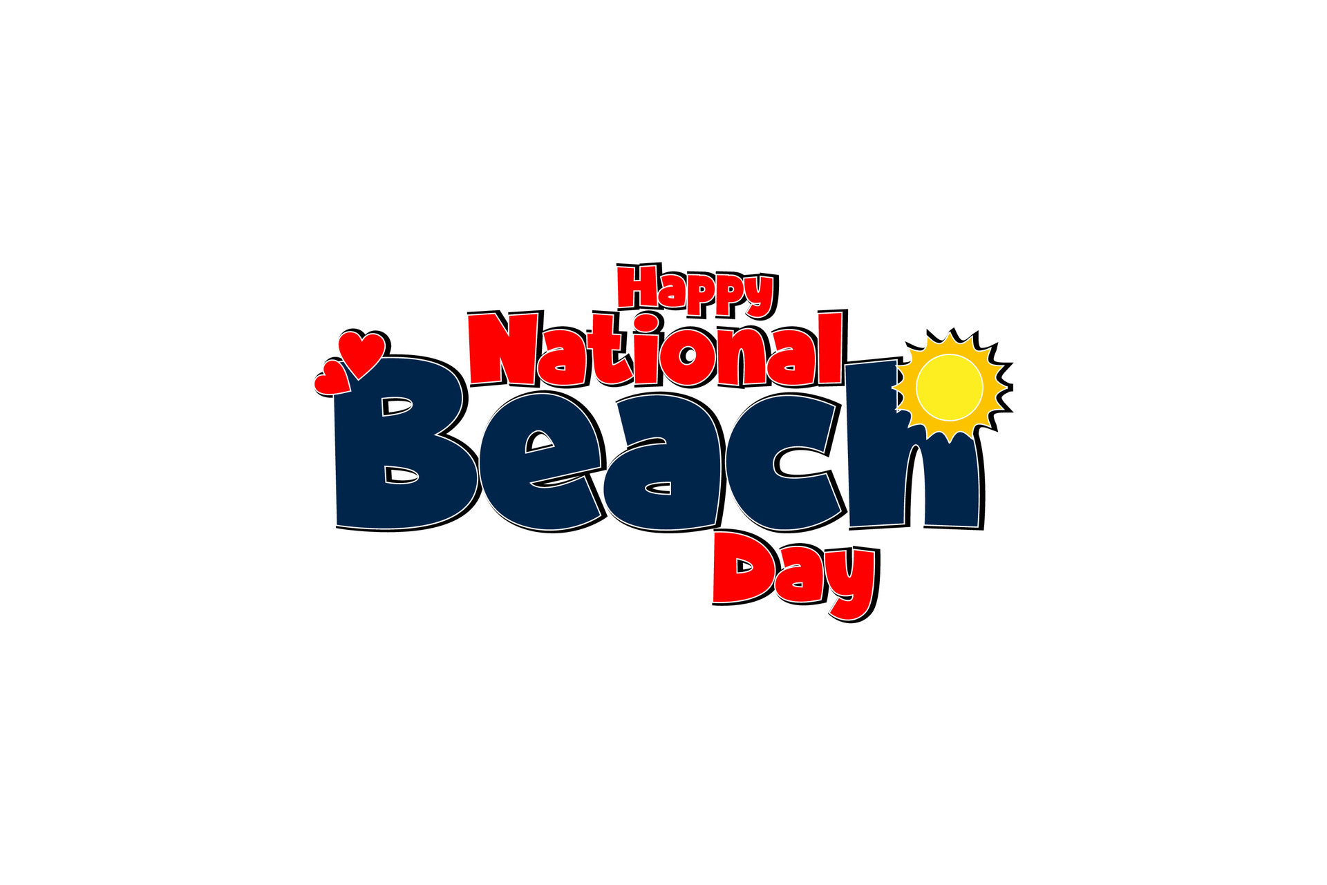 national beach day background template Holiday concept 26542793 Vector