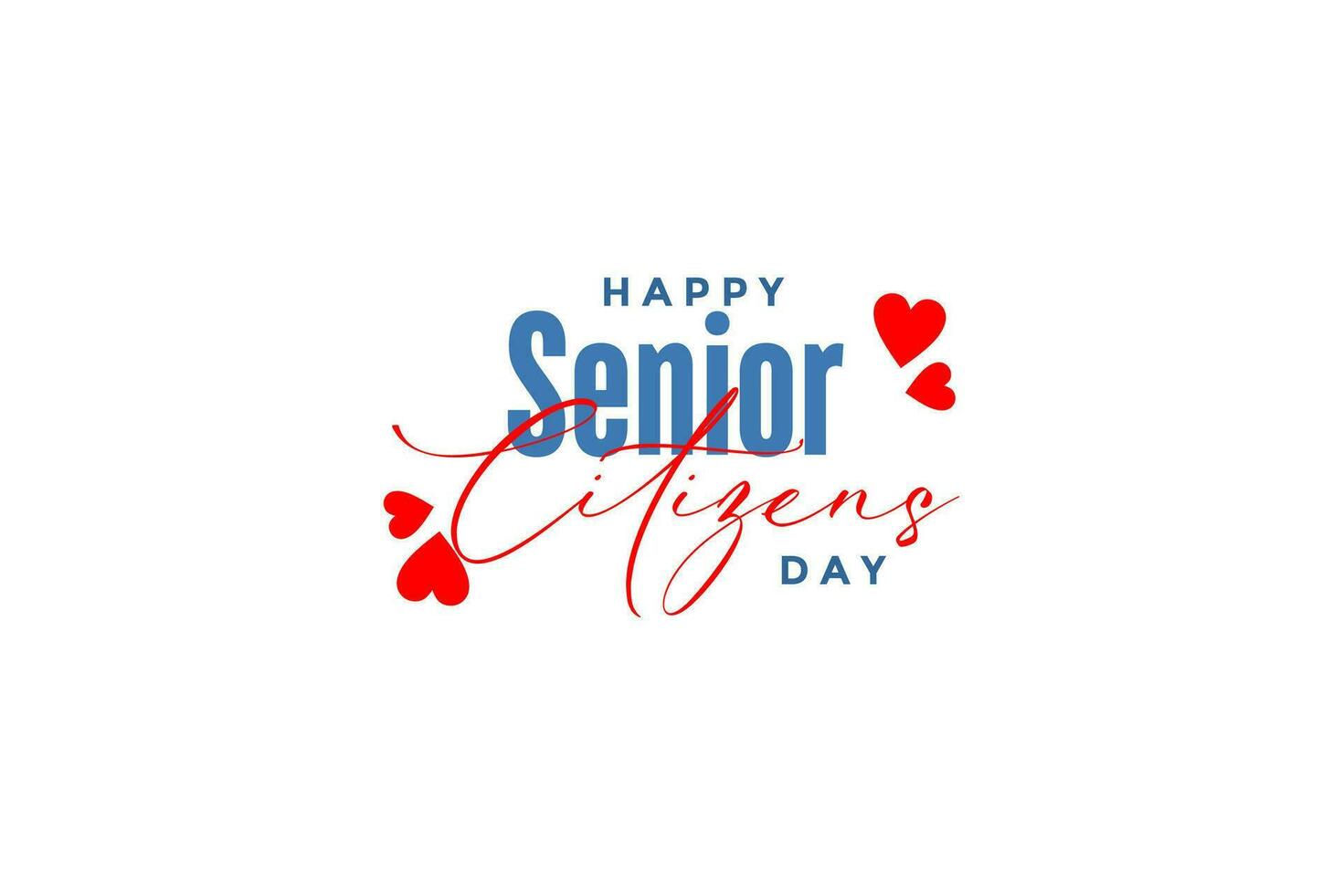 national senior citizens day ... vector