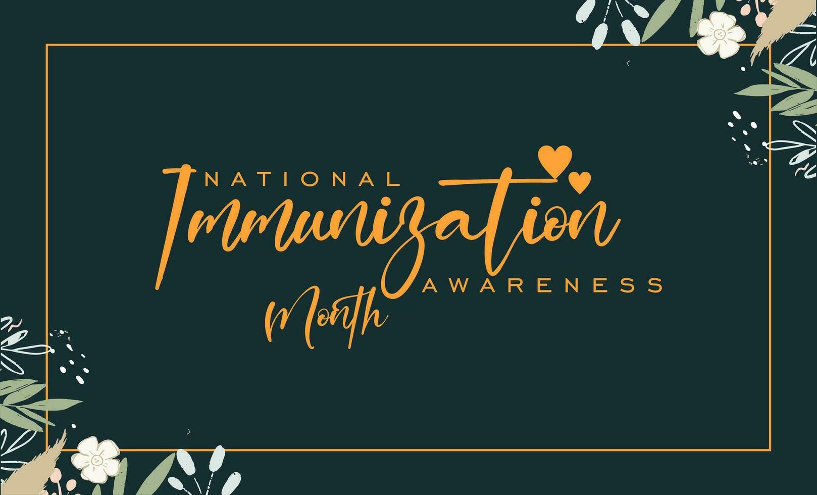 Immunization Awareness Month ... vector