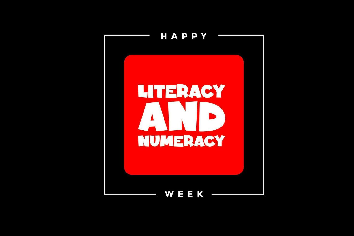 literacy and numeracy week 26542822 Vector Art at Vecteezy