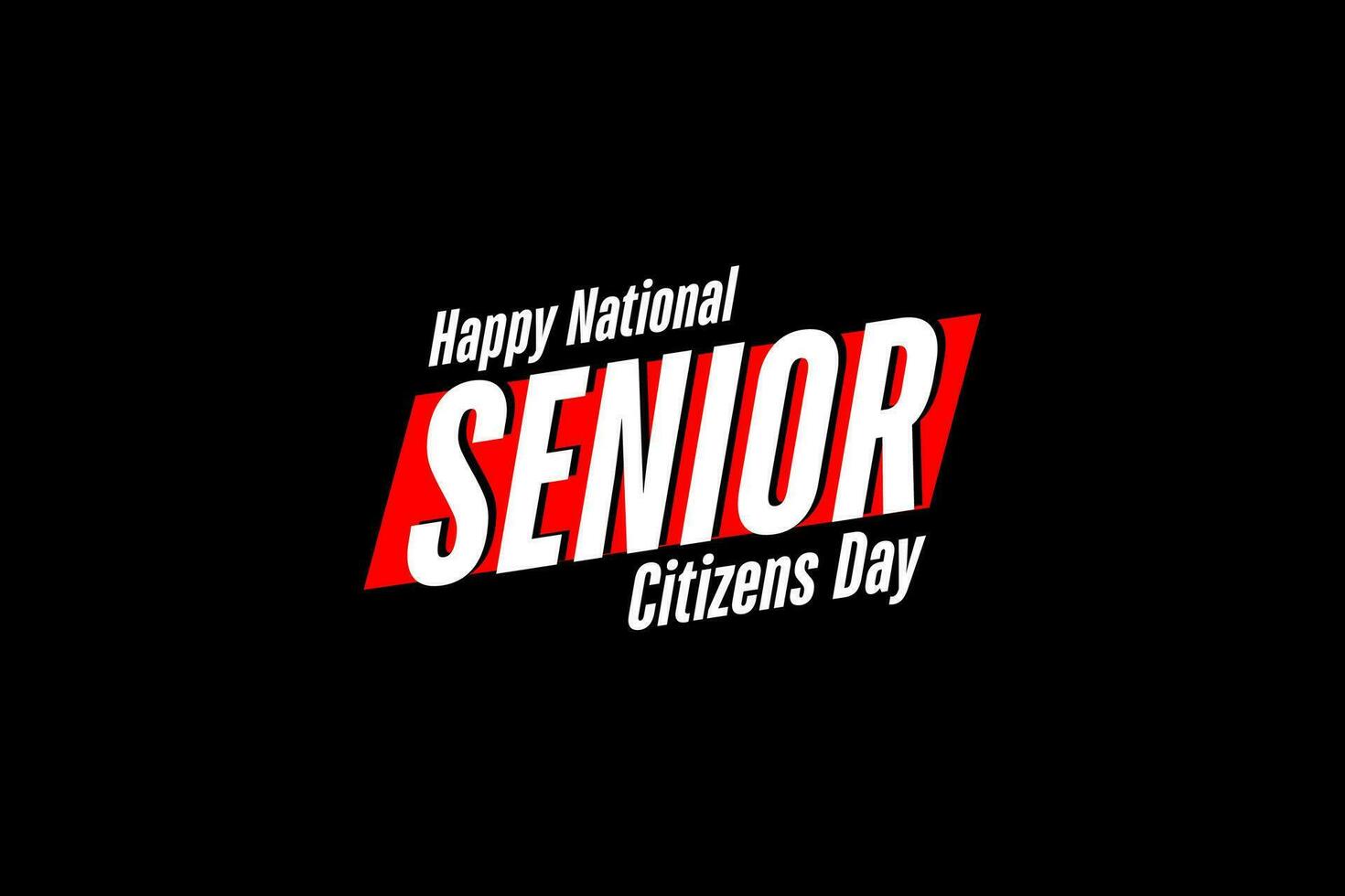 national senior citizens day ... vector