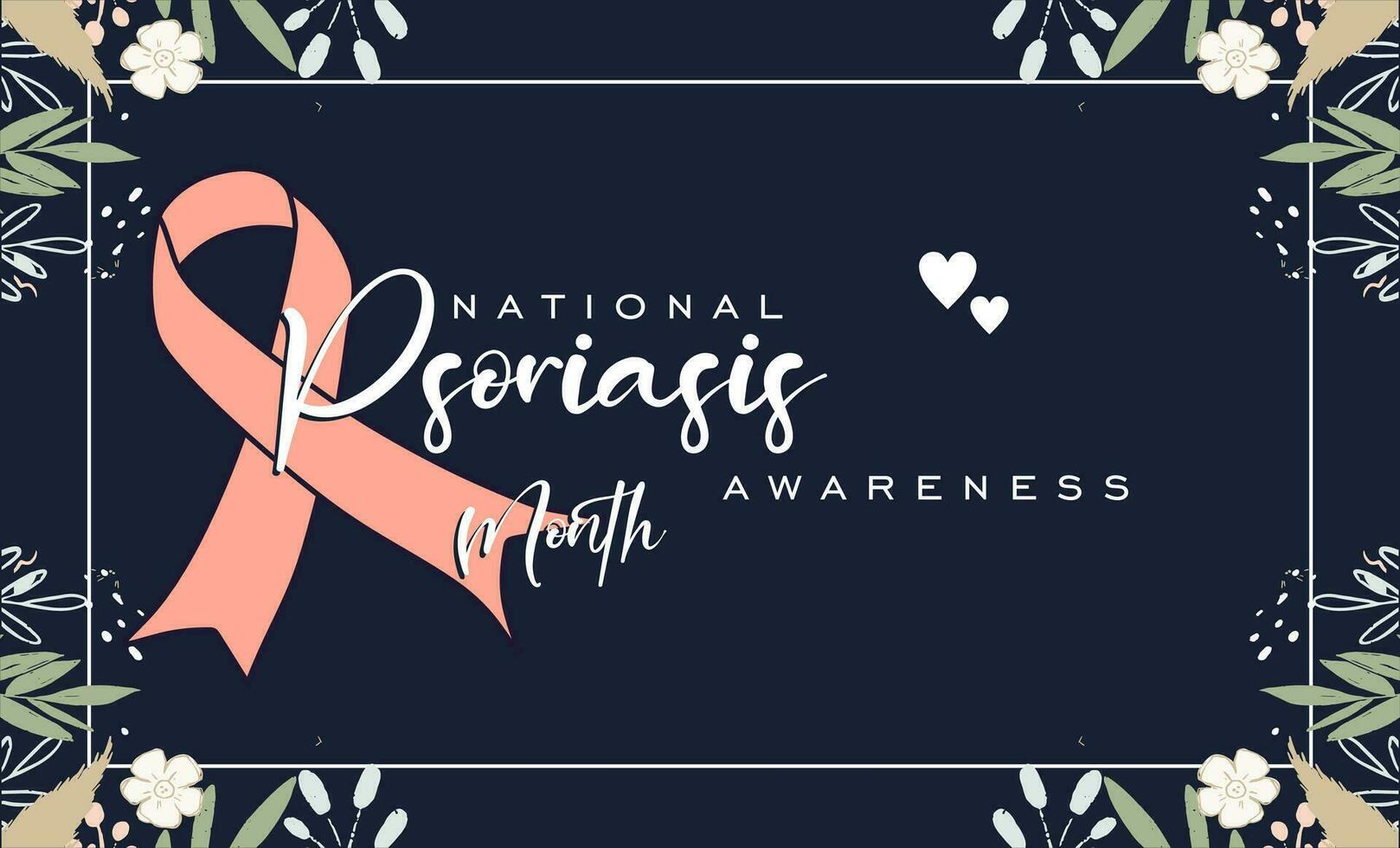 national Psoriasis Awareness Month vector