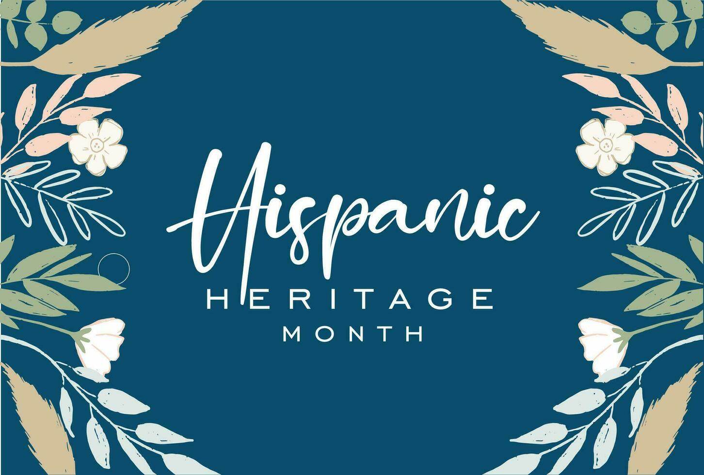 hispanic heritage month, holiday concept vector