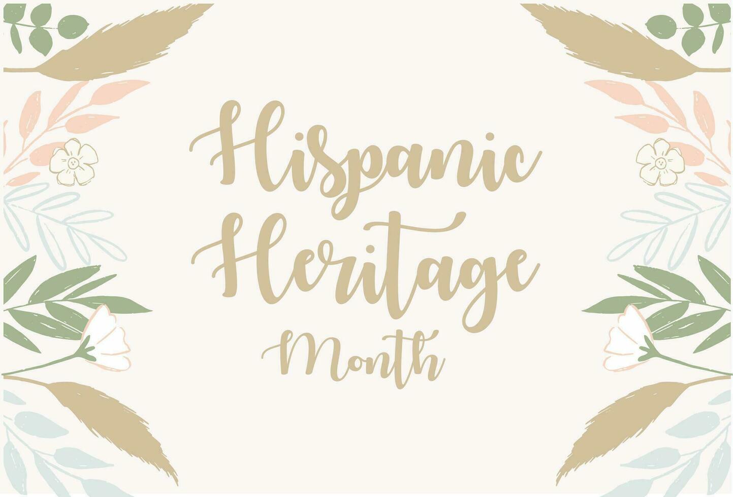 hispanic heritage month vector