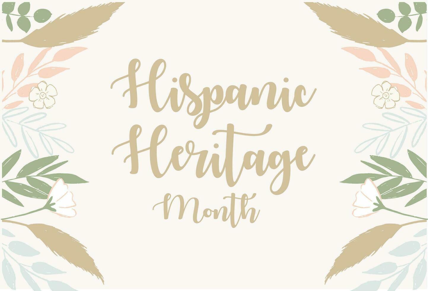 hispanic heritage month vector